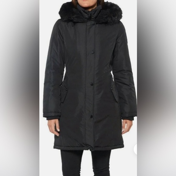 New St. John's Bay Fur Trim Heavyweight Hooded Parka NWOT - Size XL - Picture 1 of 14
